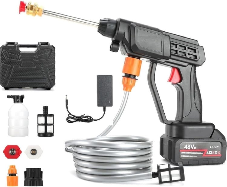 𝟏 𝐛𝐚𝐭𝐭𝐞𝐫𝐲  𝐏𝐨𝐫𝐭𝐚𝐛𝐥𝐞 𝐇𝐢𝐠𝐡 𝐏𝐫𝐞𝐬𝐬𝐮𝐫𝐞 𝐖𝐚𝐭𝐞𝐫 𝐒𝐩𝐫𝐚𝐲 𝐆𝐮𝐧